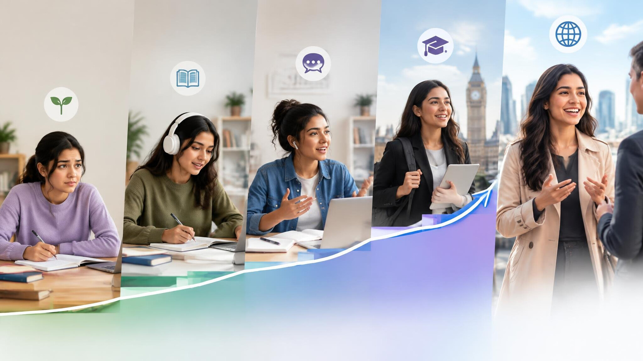 beginner to advanced english learner