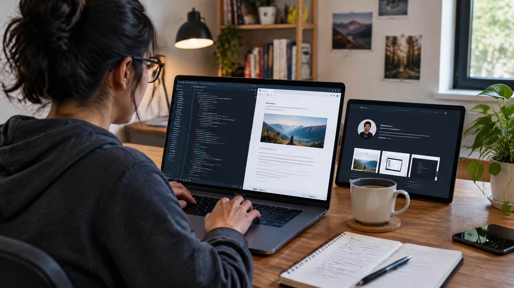 developer writing blog post